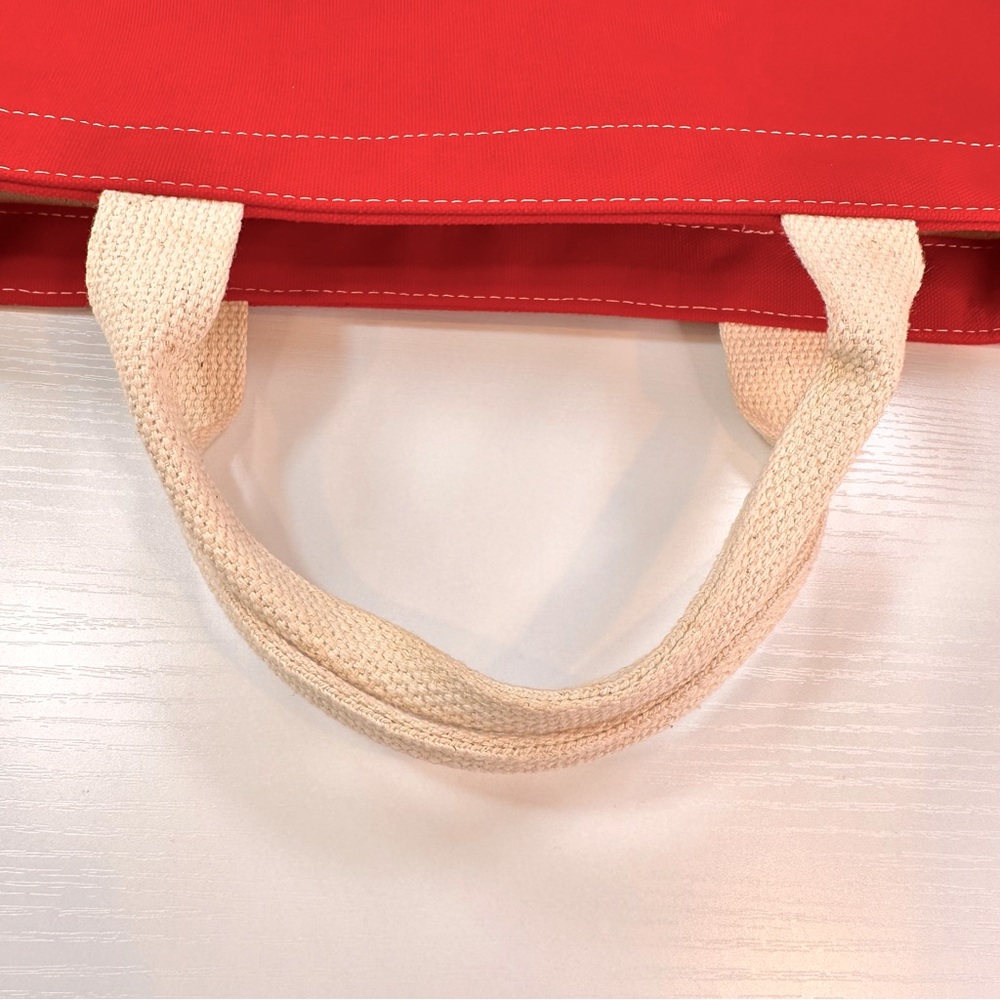 Mercedes Benz Vintage Red Canvas Tote Bag - Picture 10 of 16